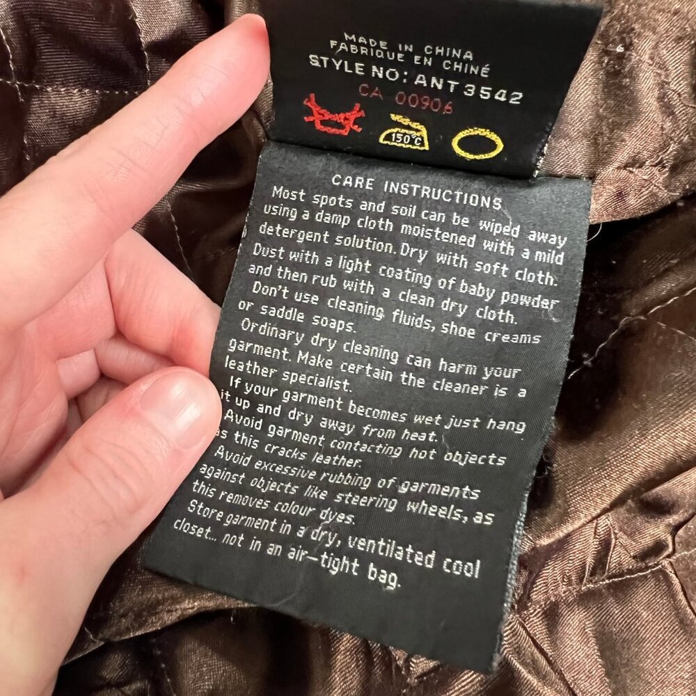 Vintage Leather Barn Coat Field Utility Jacket Oversized Farm Chore Fall Winter - Picture 11 of 12